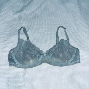 Blue lace bra UO